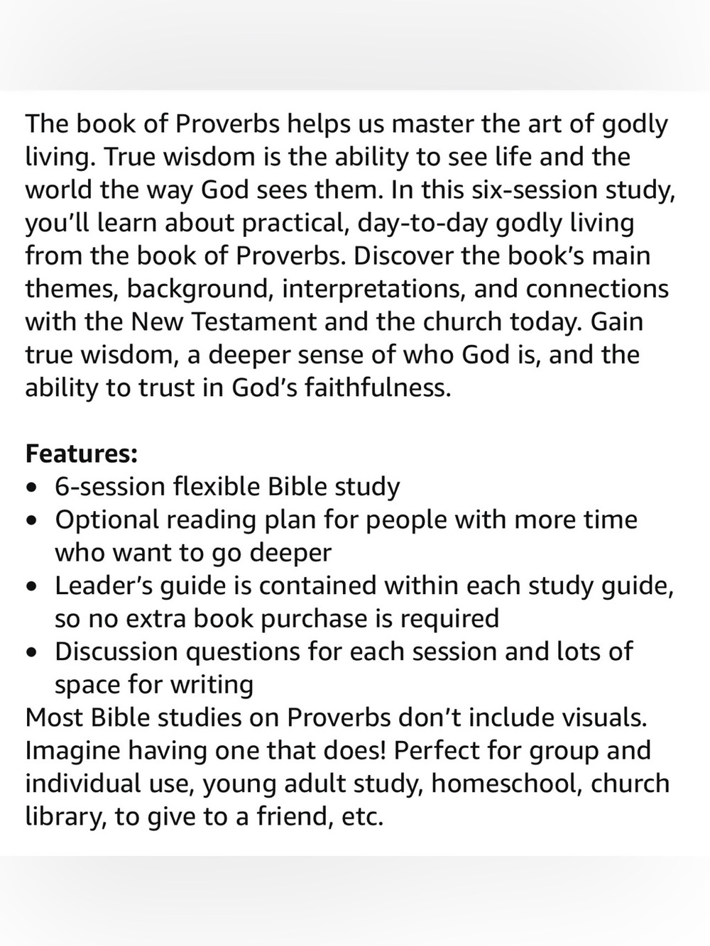 Proverbs Bible Study - Picture 3 of 4